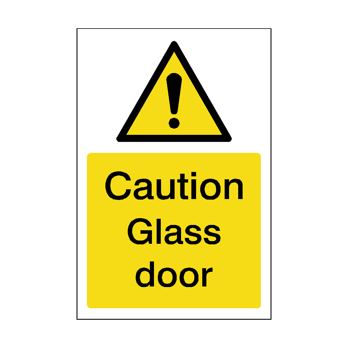 Glass Door Sticker | Safety-Label.co.uk