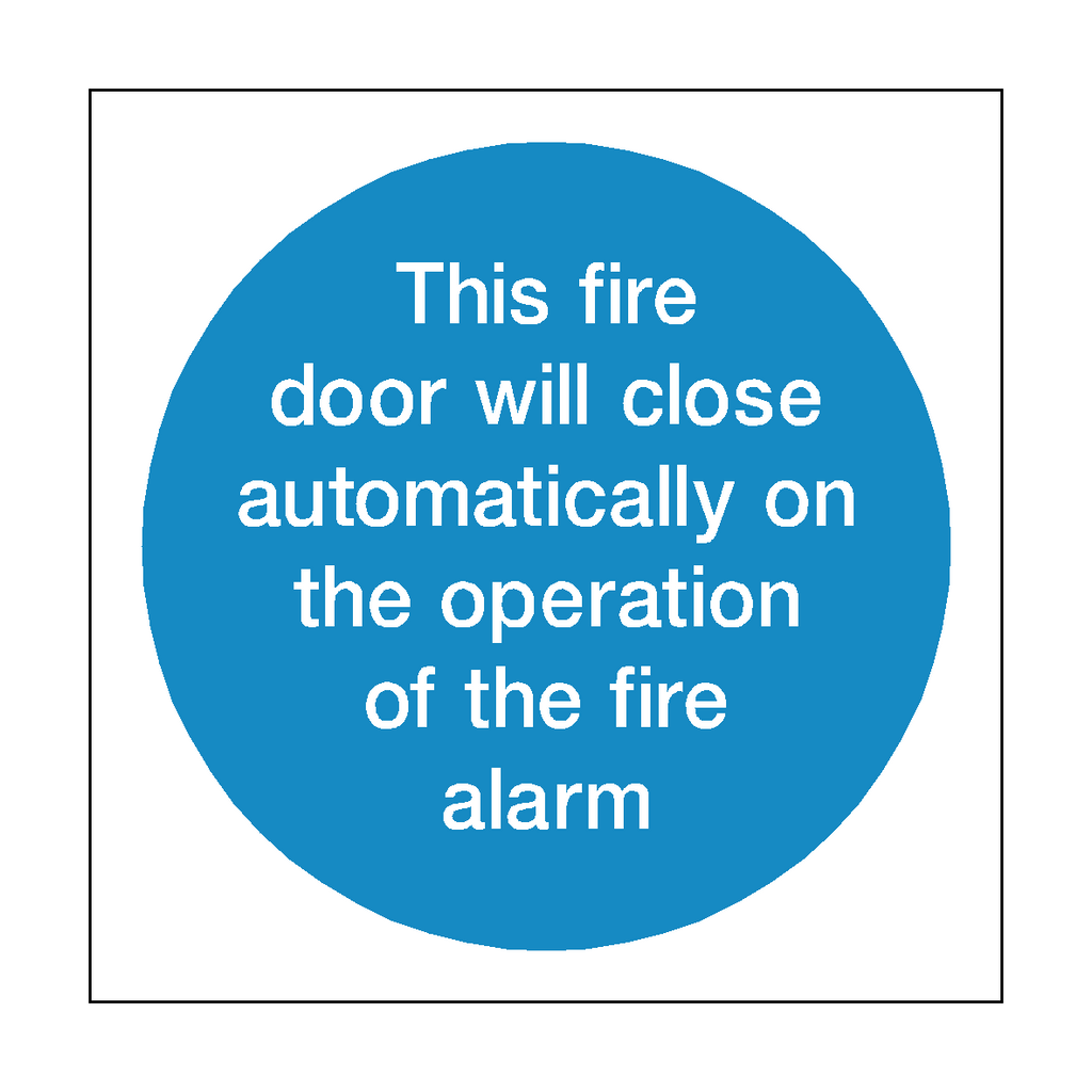 Auto Fire Alarm Sign | Safety-Label.co.uk
