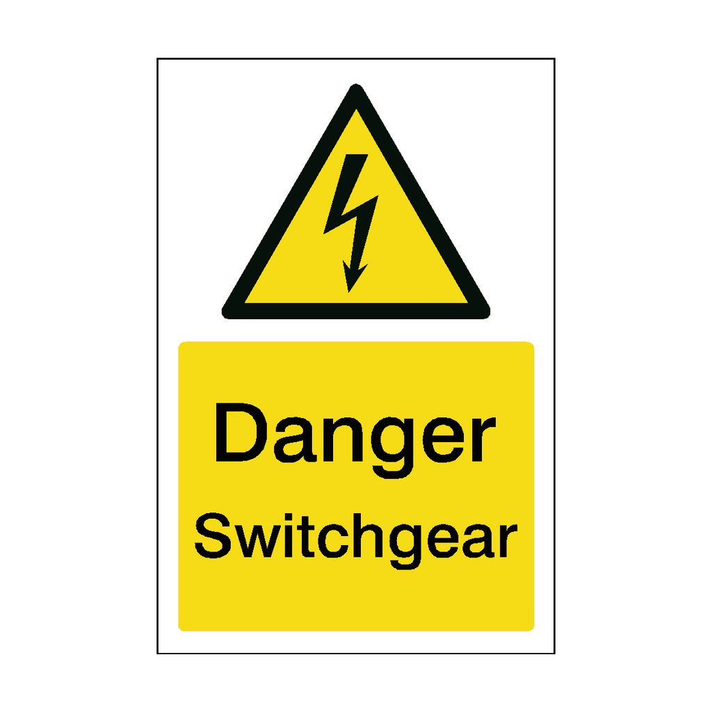 Danger Switchgear Sticker | Safety-Label.co.uk