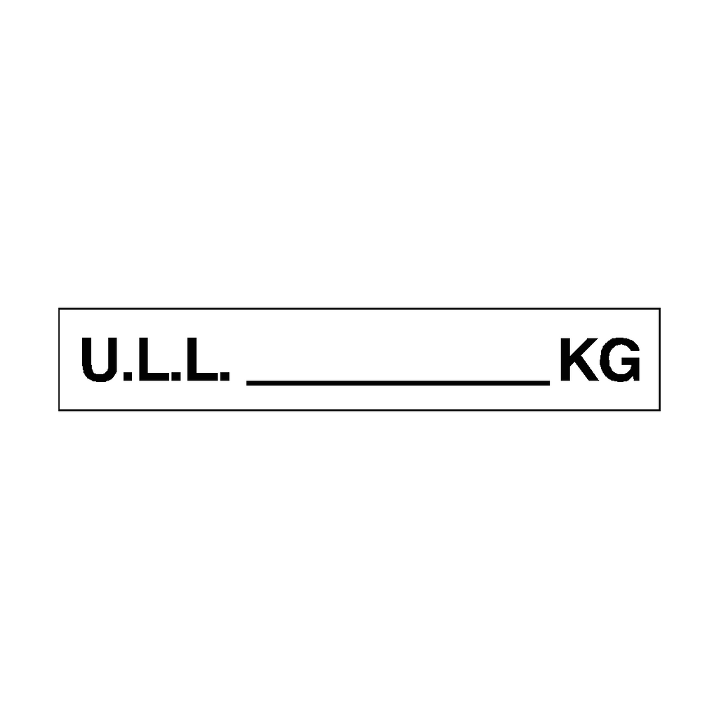 U.L.L Sign KG White