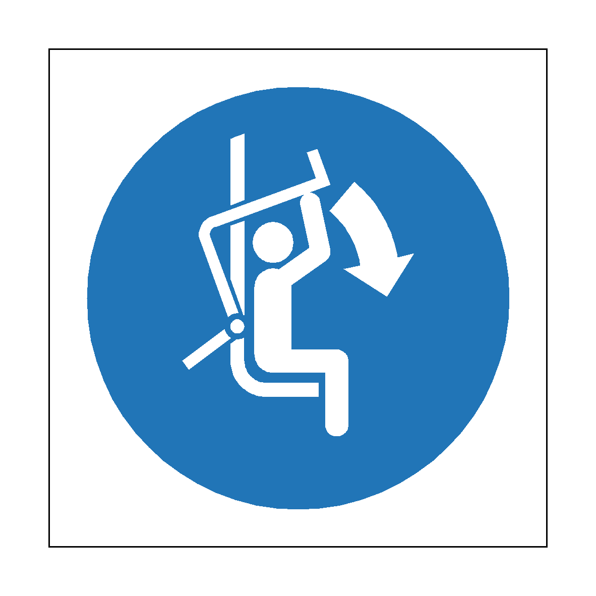Lower Restraining Bar Symbol Sign