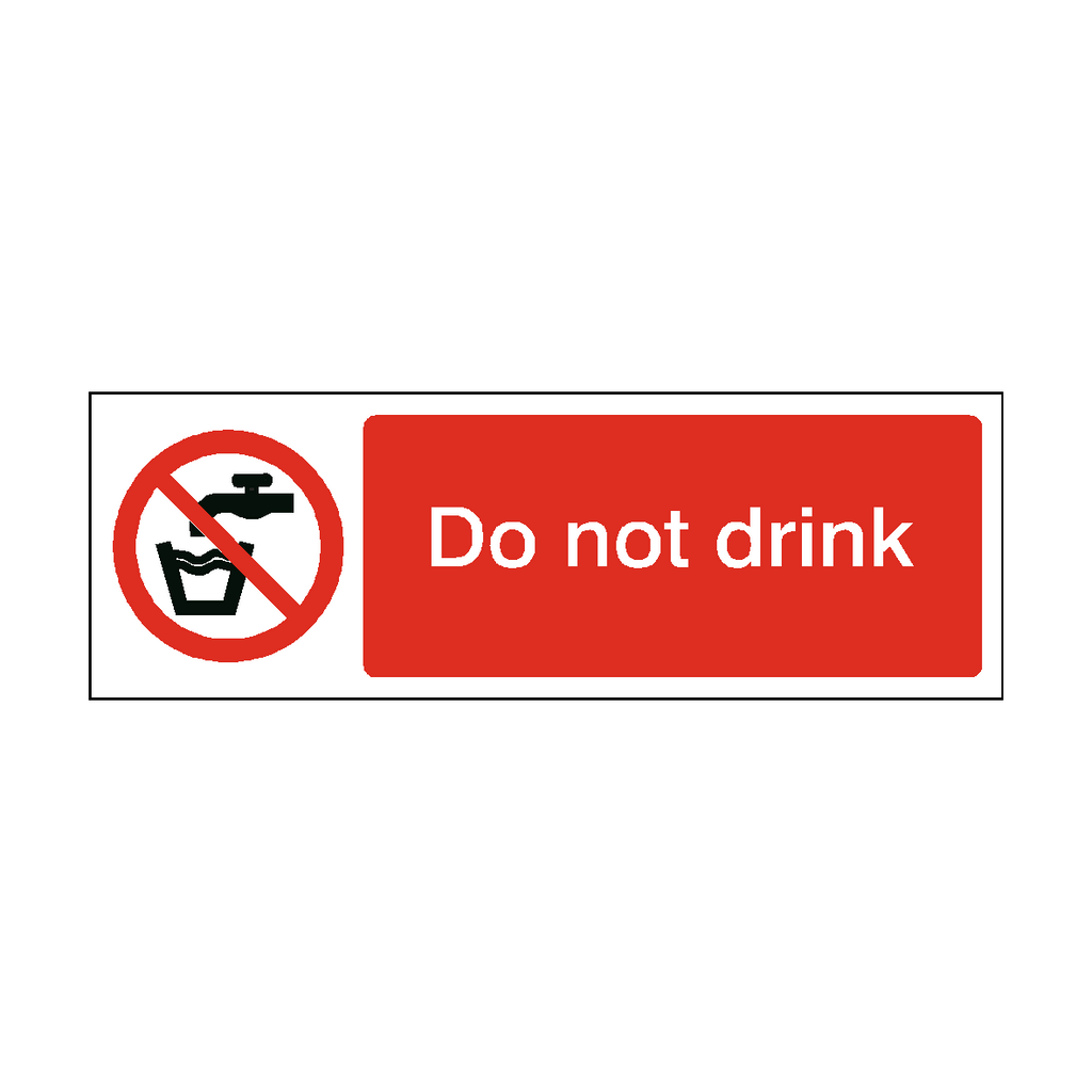 Do Not Drink Label | Safety-Label.co.uk
