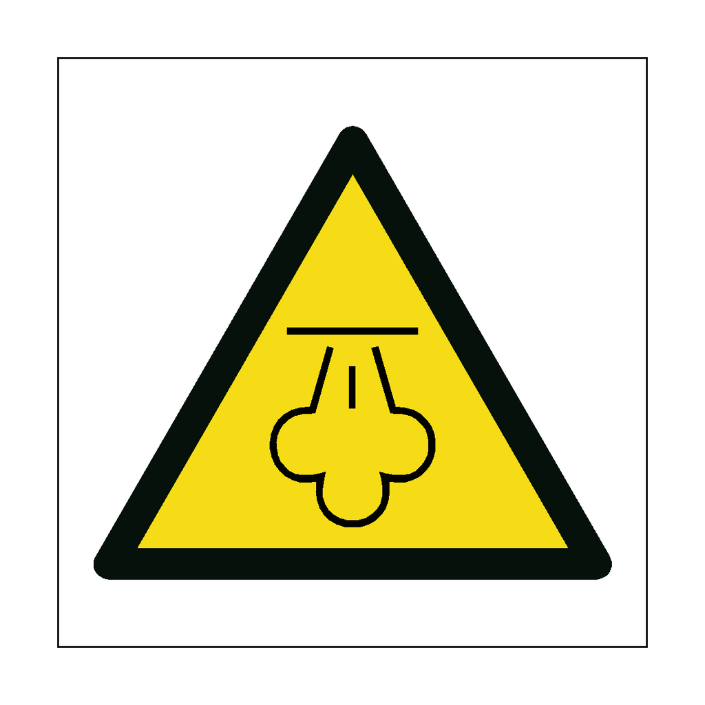 Hot Steam Hazard Symbol Sign | Safety-Label.co.uk
