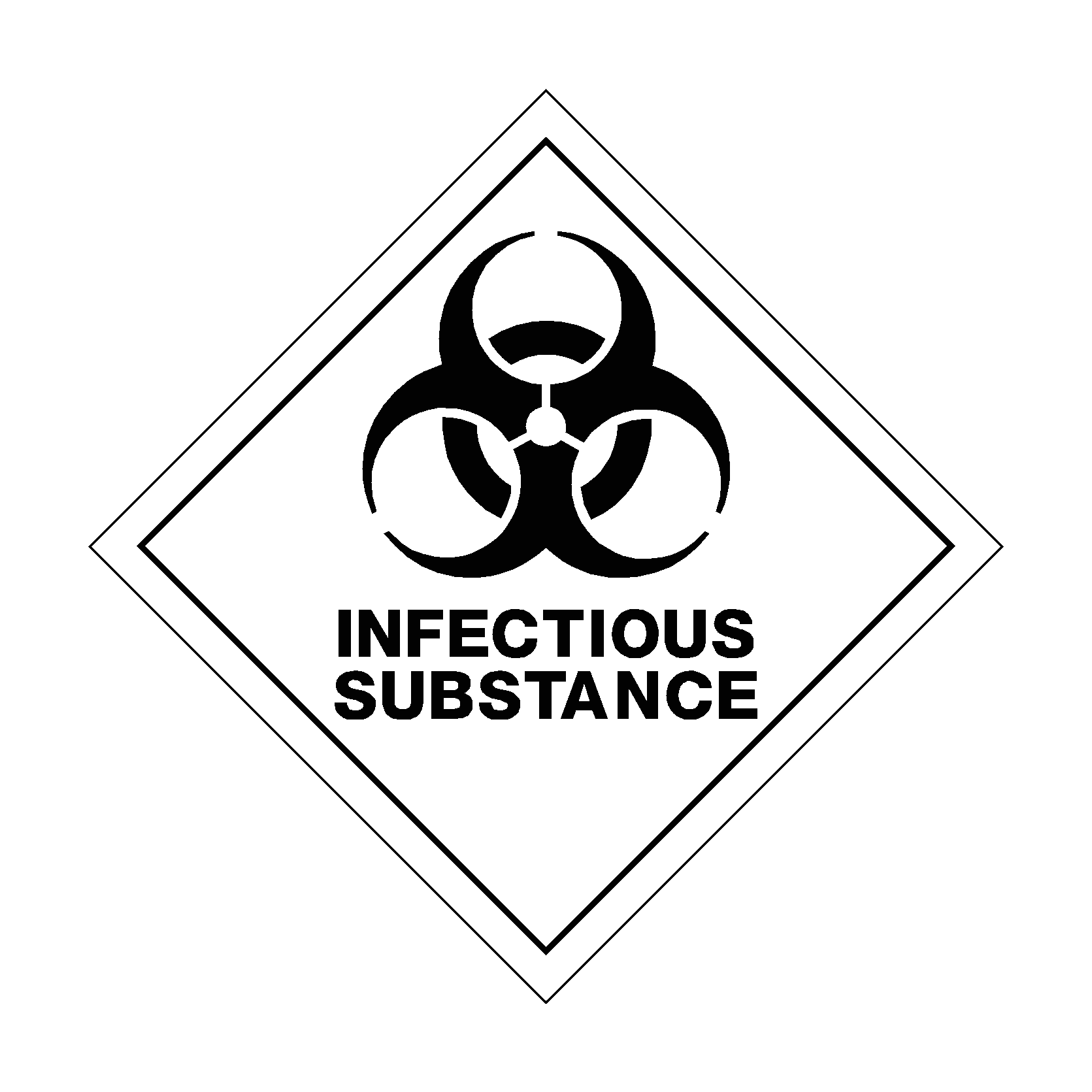 Infectious Substance Sticker | Safety-Label.co.uk