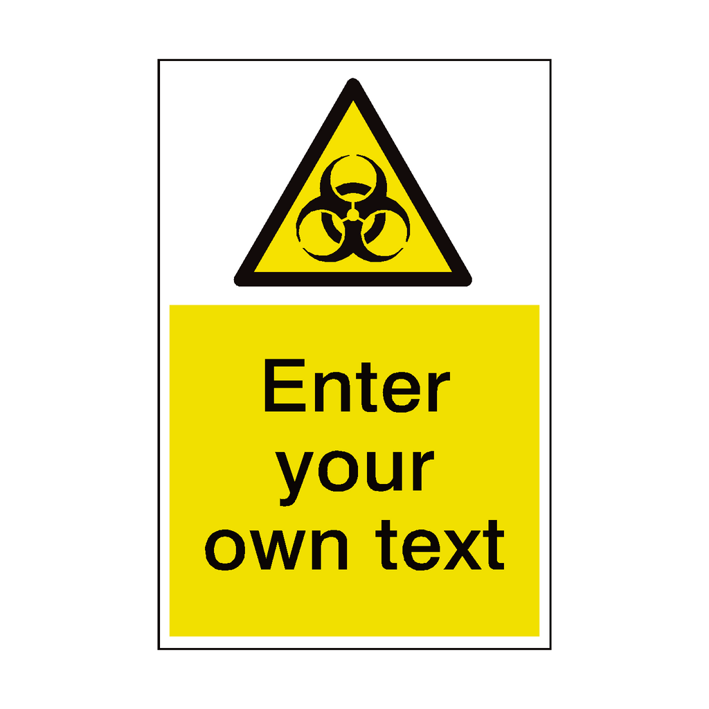 Biological Custom Hazard Sign | Safety-Label.co.uk