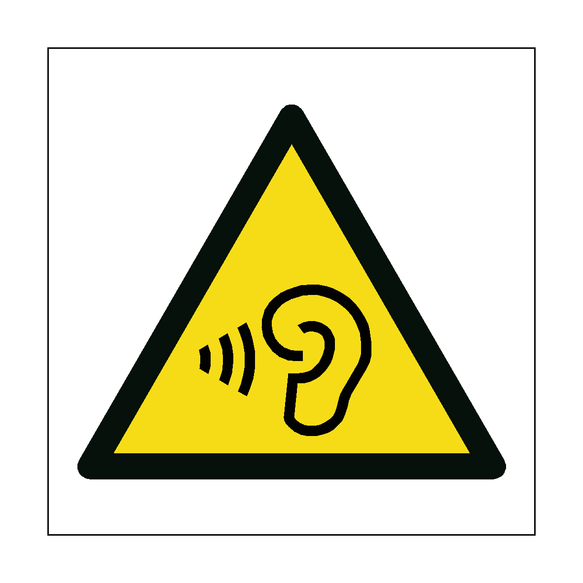 High Sound Level Hazard Symbol Sign