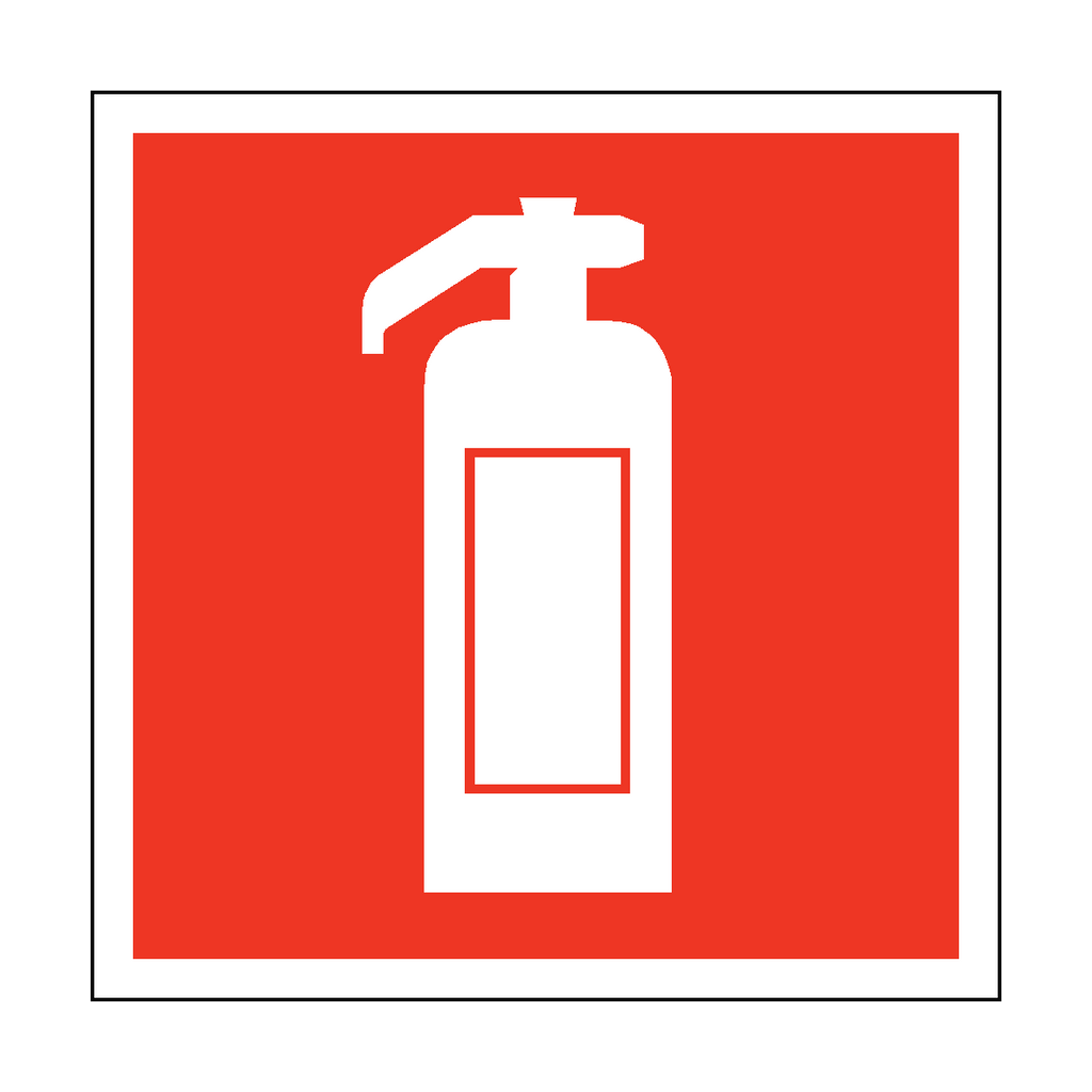 Fire Extinguisher Symbol Safety Sign | Safety-Label.co.uk