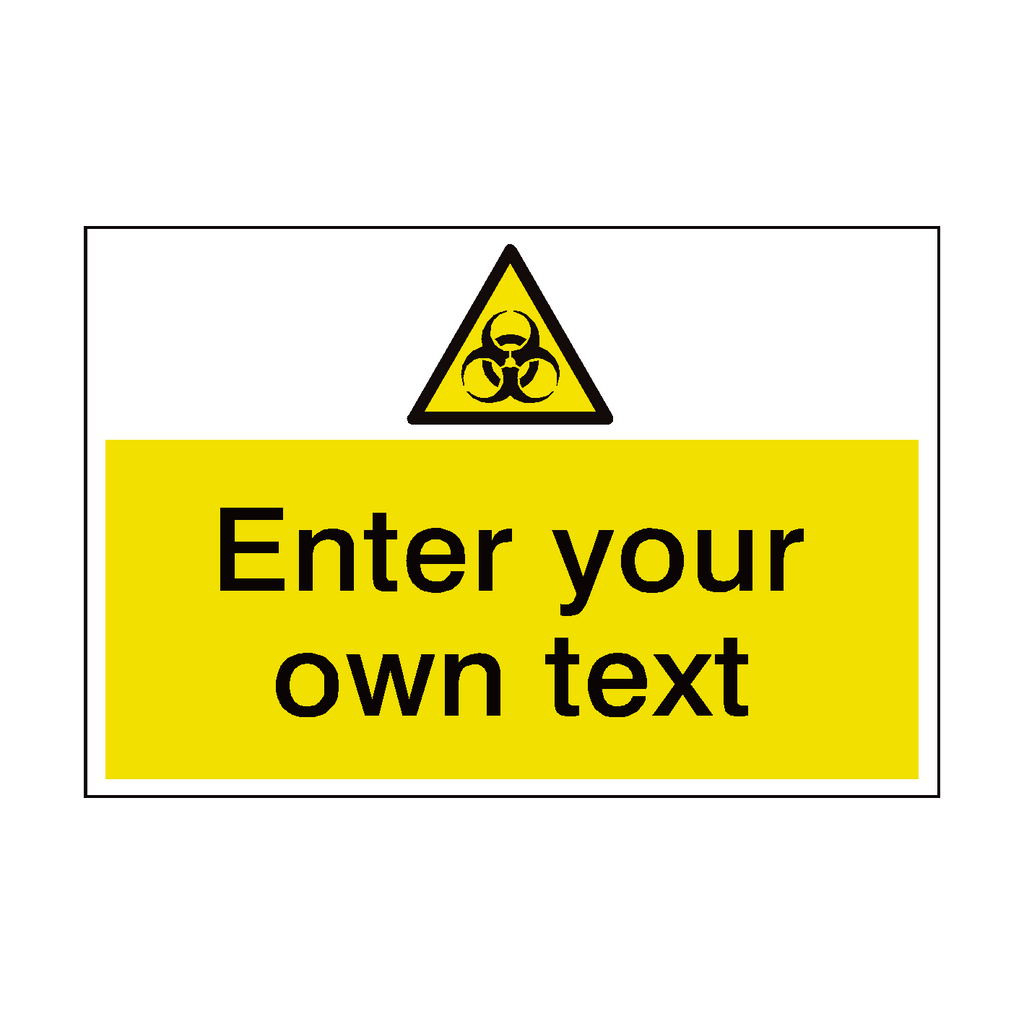 Biological Custom Safety Sign | Safety-Label.co.uk