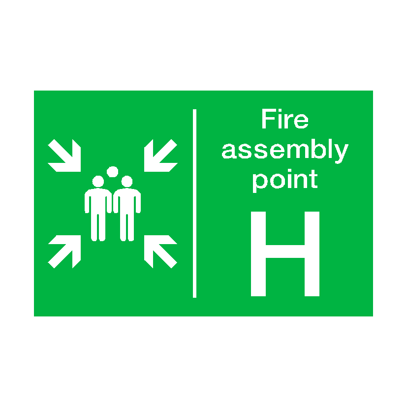 Fire Assembly Point H Sign | Safety-Label.co.uk