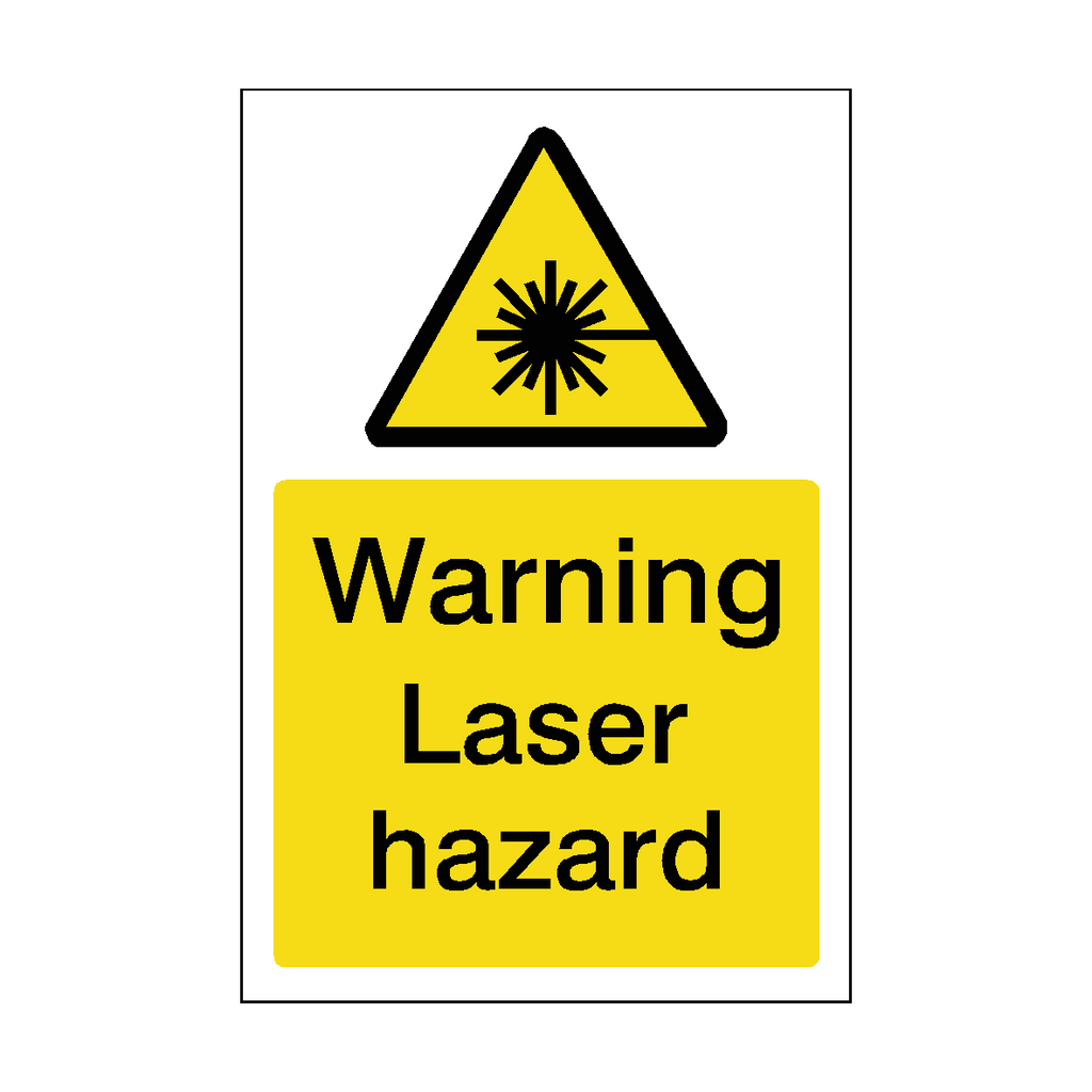 Laser Hazard Sticker | Safety-Label.co.uk