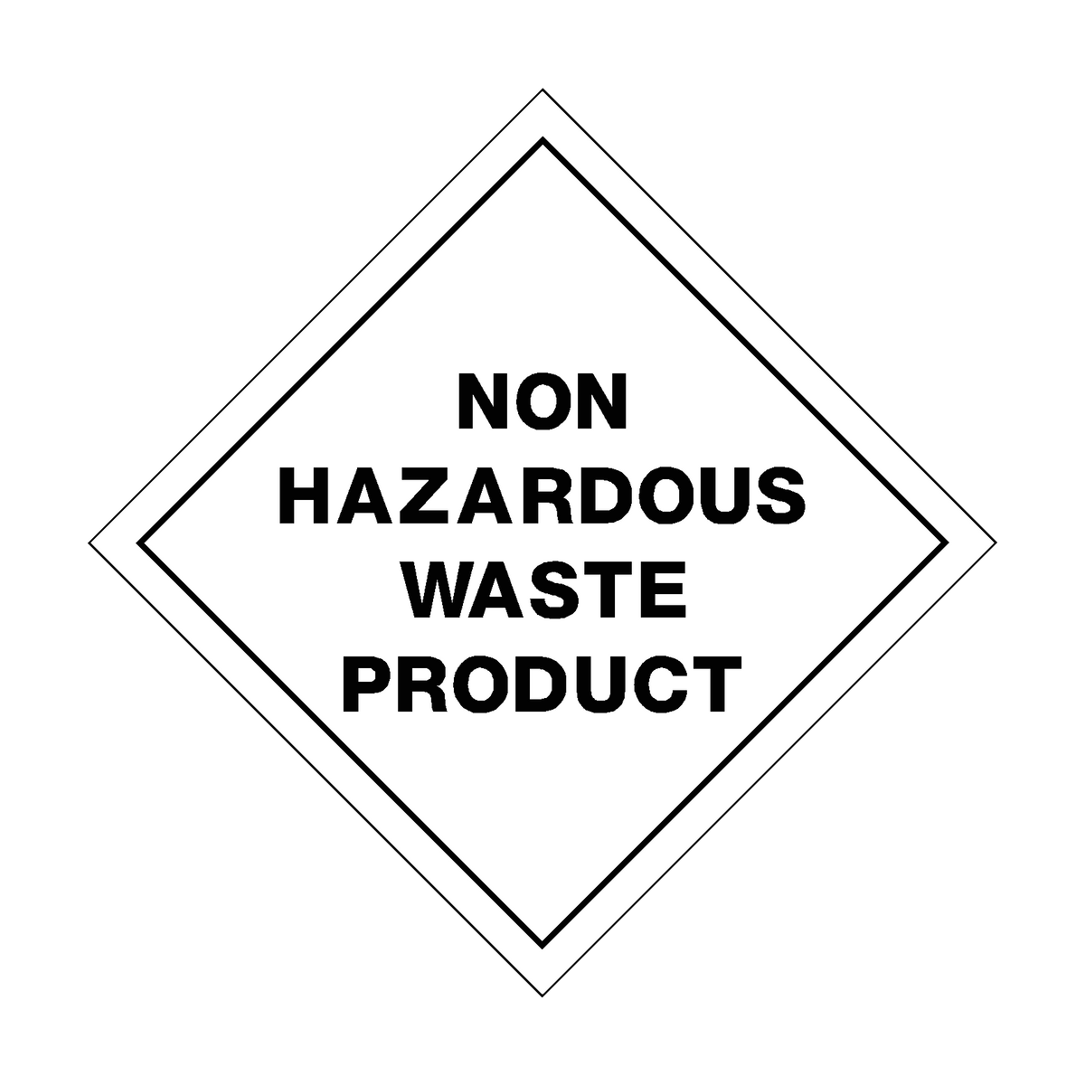 Non Hazardous Waste Product Sticker | Safety-Label.co.uk