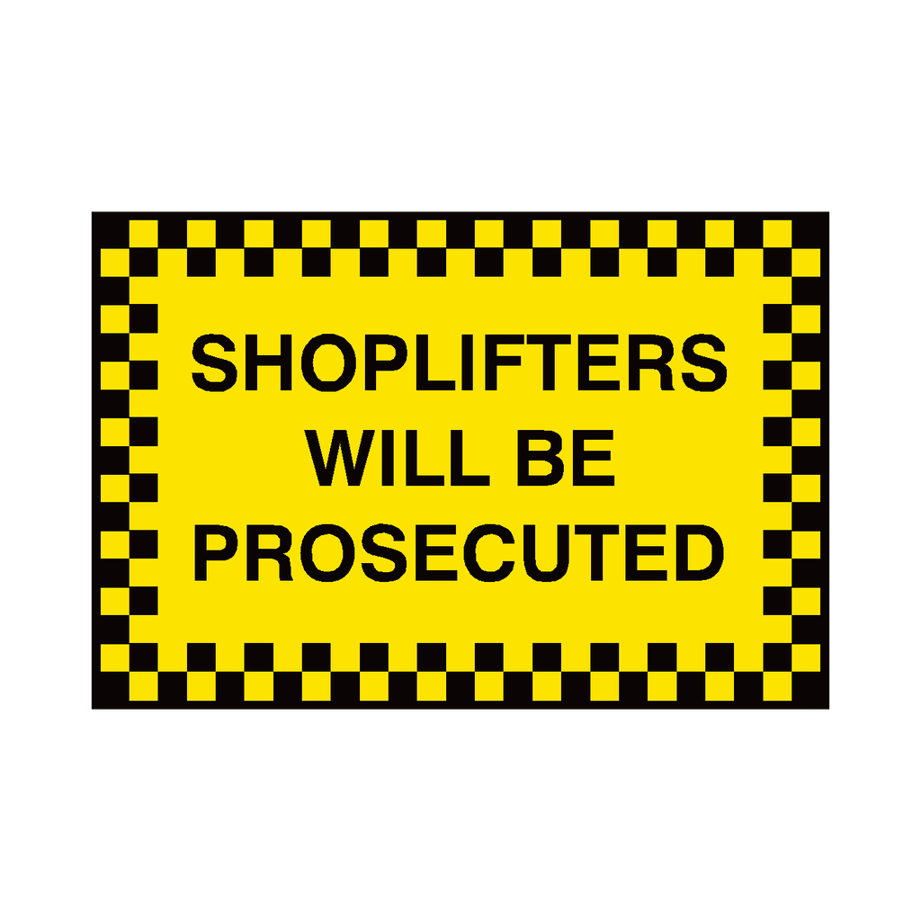 Shoplifters Security Sticker | Safety-Label.co.uk