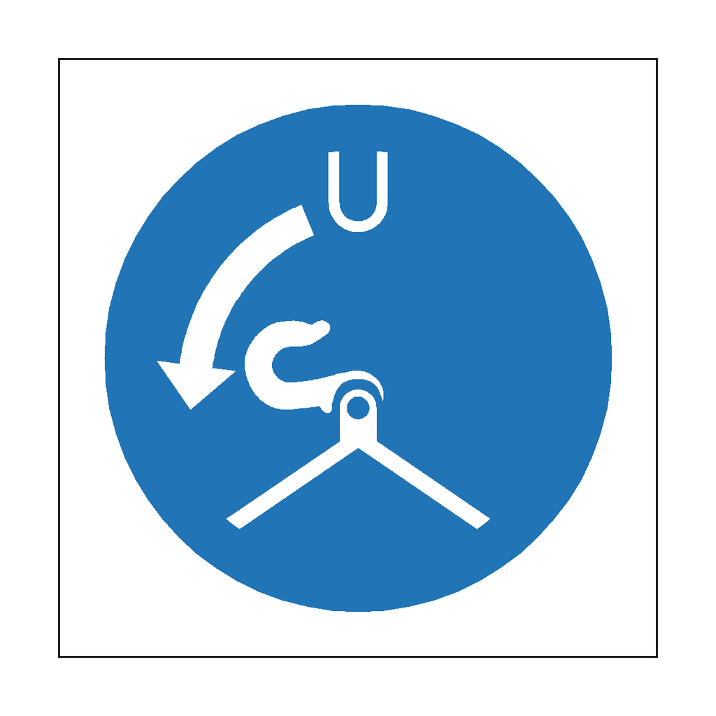 Release Falls In Launch Sequence Symbol Sign | Safety-Label.co.uk
