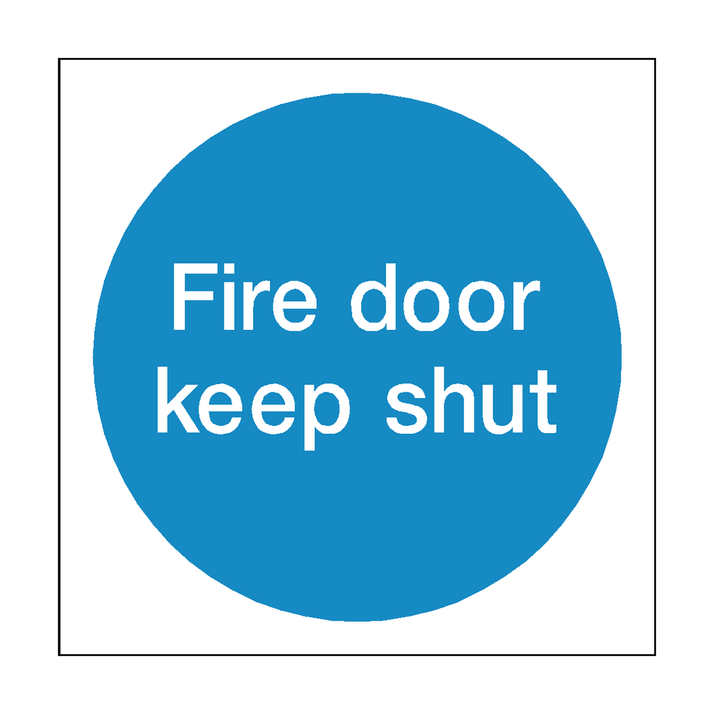 Fire Door Keep Shut Sign | Safety-Label.co.uk