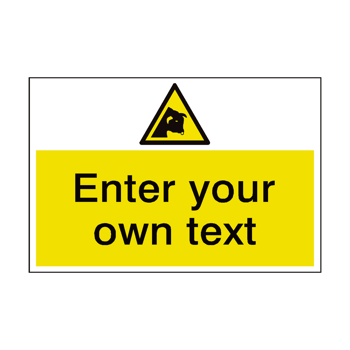 Bull Warning Custom Safety Sign SafetyLabel.co.uk
