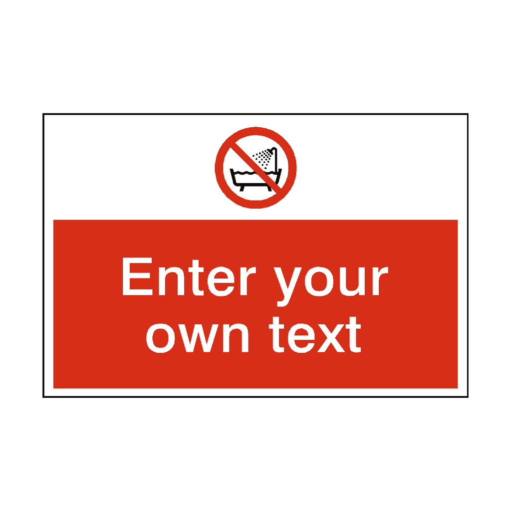 Do Not Use Device Near Water Custom Safety Sign | Safety-Label.co.uk