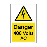 400 Volts AC Sticker | Safety-Label.co.uk