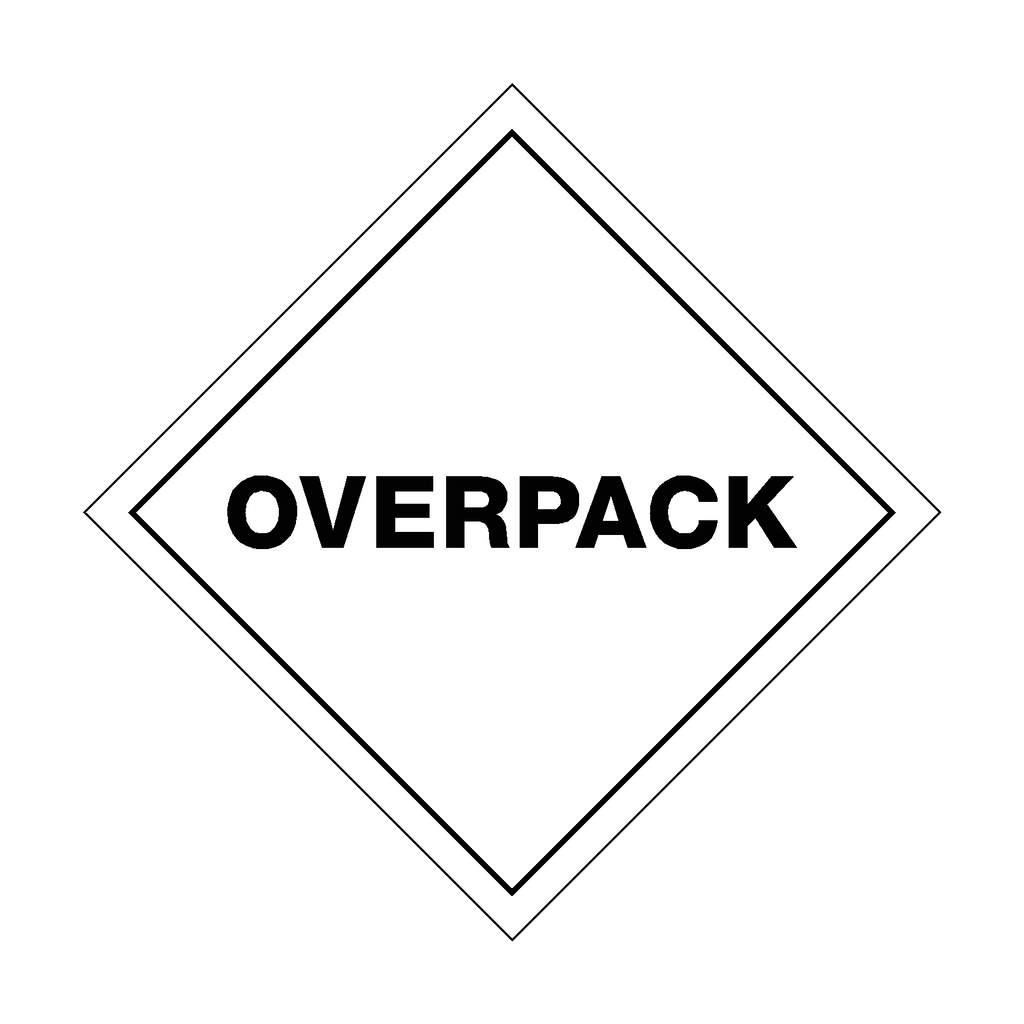 Valid Overpack Sticker Overpack Sticker