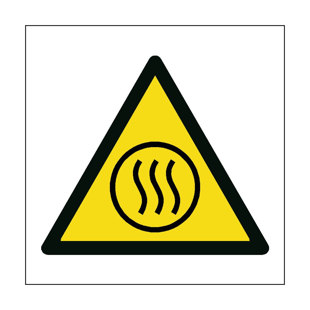Hot Content Hazard Symbol Label | Safety-Label.co.uk