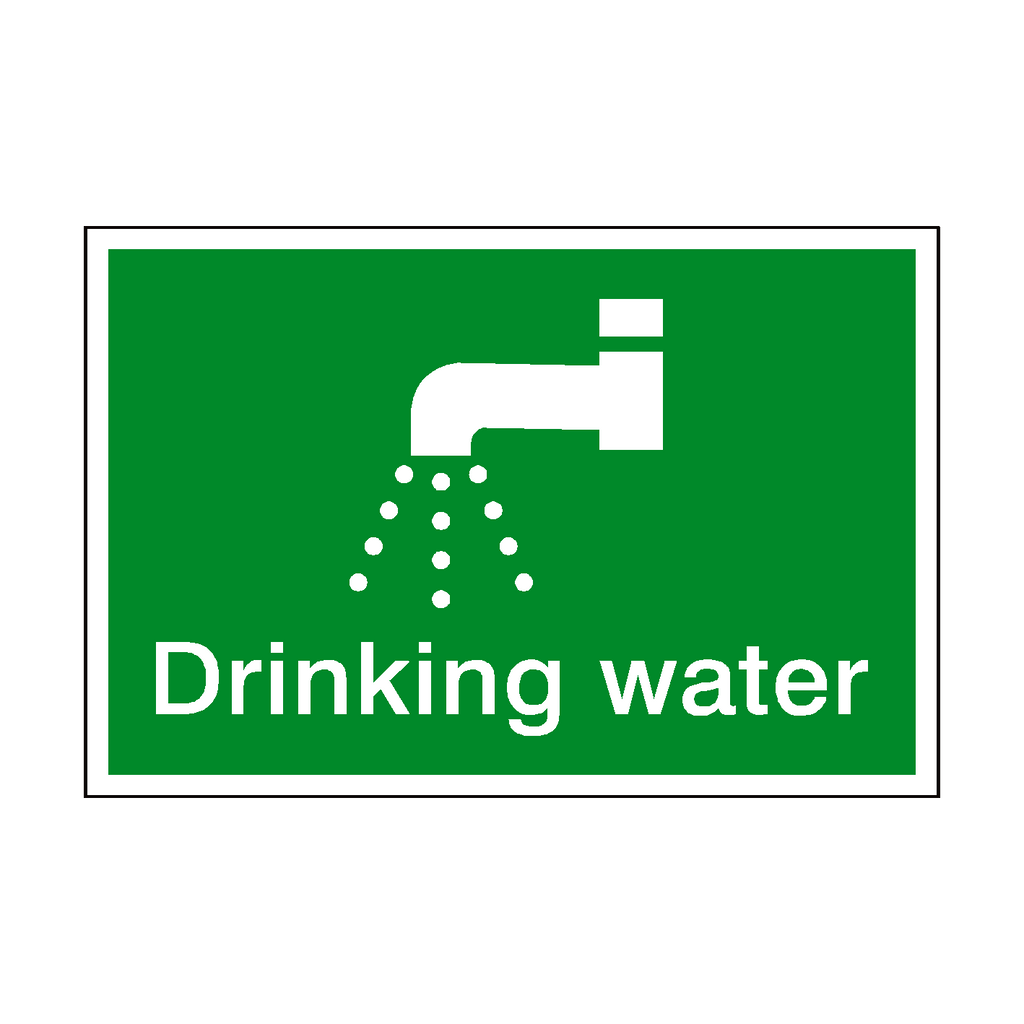 Drinking Water Sticker | Safety-Label.co.uk