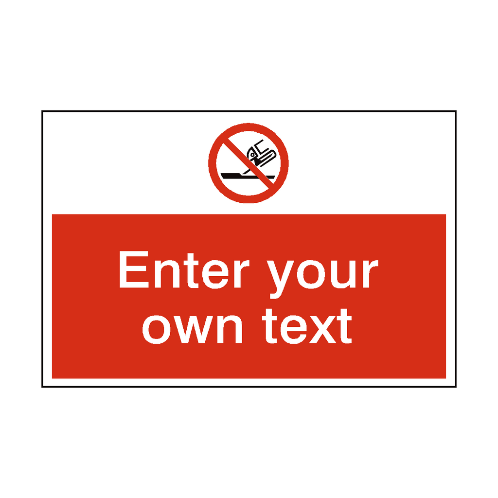 Do Not Use For Face Grinding Custom Safety Sign | Safety-Label.co.uk