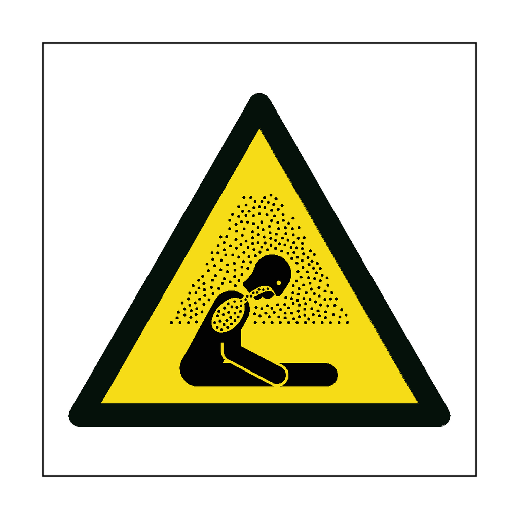 Asphyxiation hazard symbol label from Safety-Label.co.uk, with warning icon and clear hazard message on a white background.