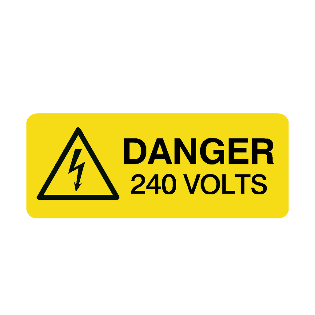 240 Volts Labels Mini | Safety-Label.co.uk