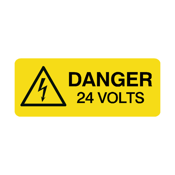 24 Volts Labels Mini | Safety-Label.co.uk