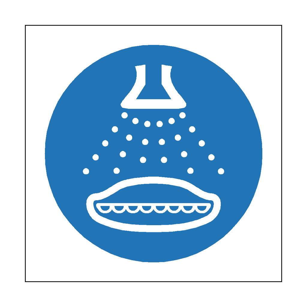 Start Water Spray In Launch Sequence Symbol Label | Safety-Label.co.uk