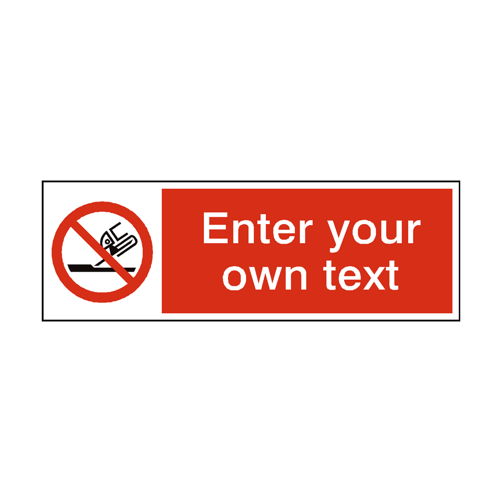 Do Not Use For Face Grinding Custom Sign | Safety-Label.co.uk