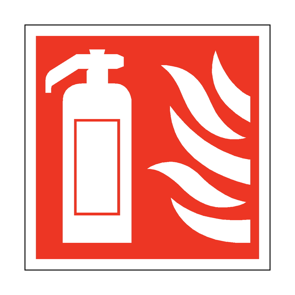 Fire Extinguisher Square Sign | Safety-Label.co.uk