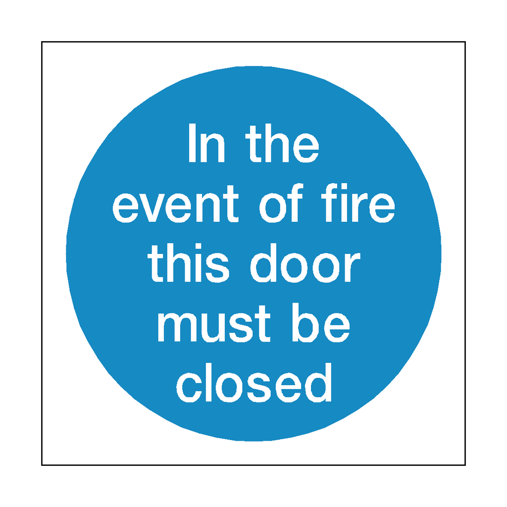 Event Of Fire Door Sign | Safety-Label.co.uk