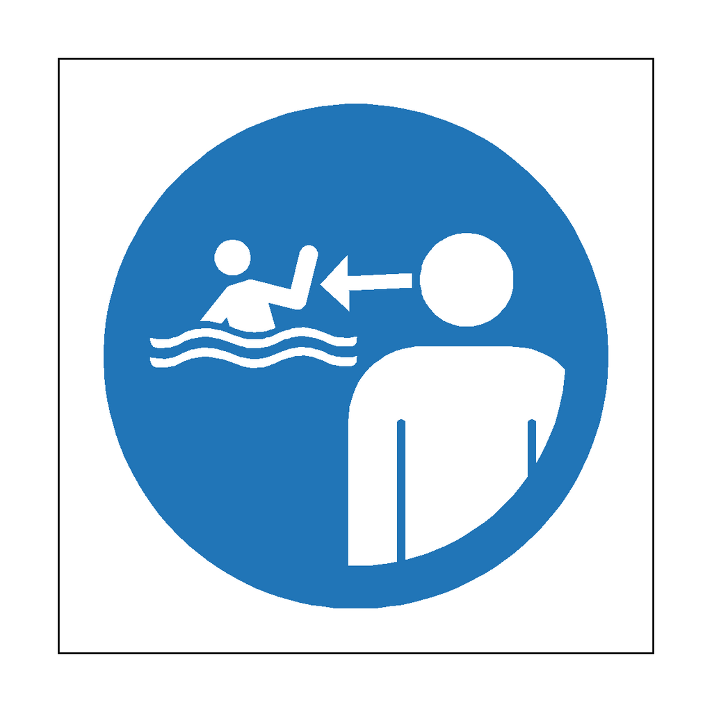 Keep Children Under Supervision In Aquatic Environment Symbol Label | Safety-Label.co.uk