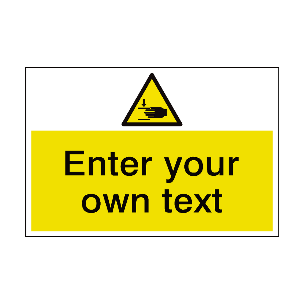 Crushing Custom Safety Sign | Safety-Label.co.uk