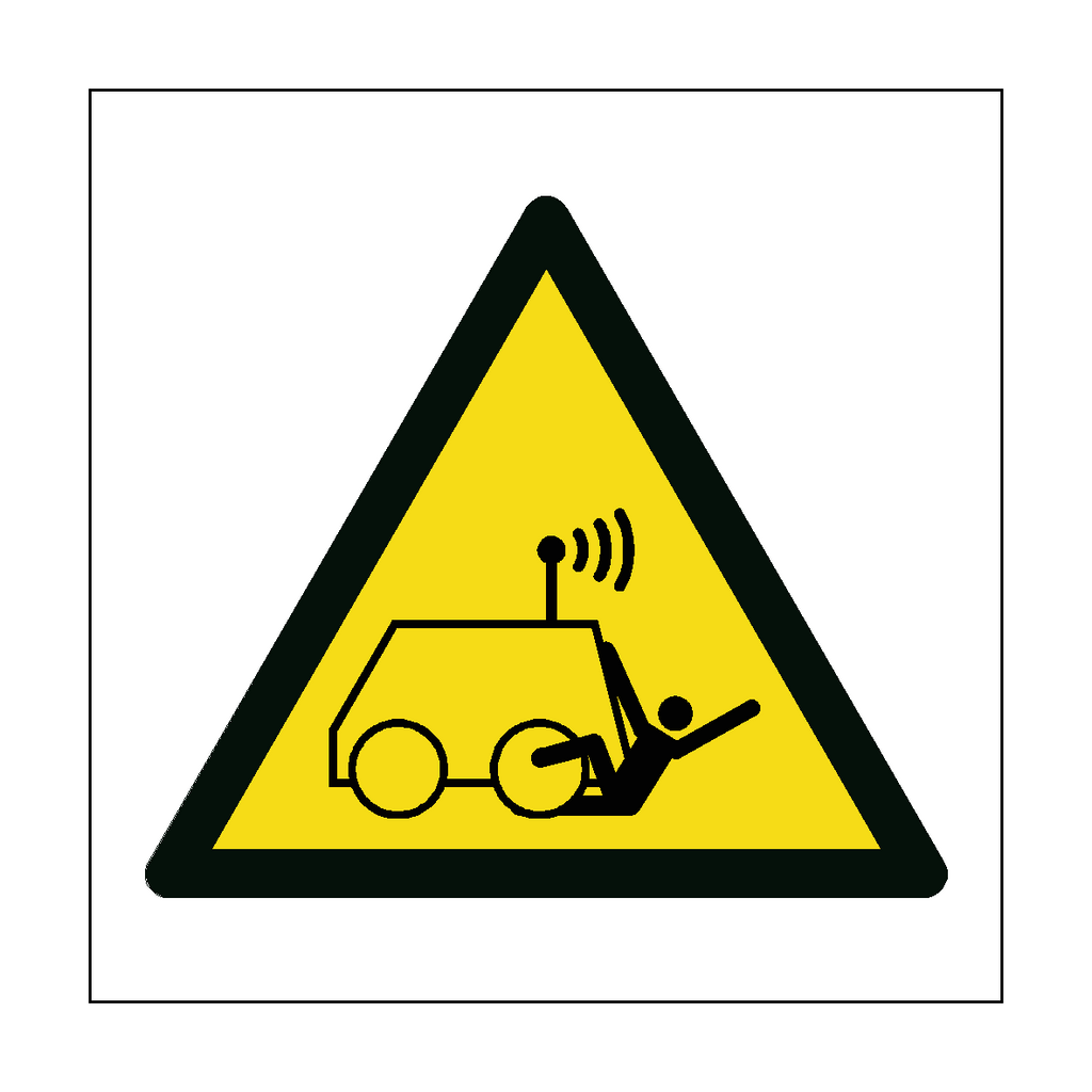Autonomous Vehicle Hazard Symbol Sign