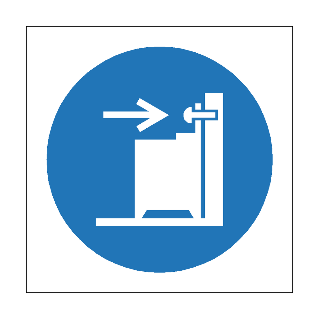 Use Anti-Tip Restraints Symbol Sign