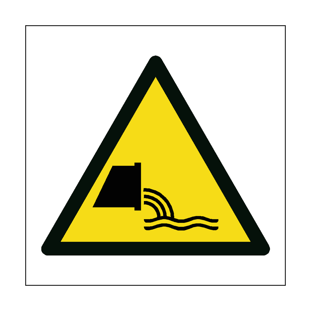 Sewage Effluent Outfall Hazard Symbol Sign | Safety-Label.co.uk