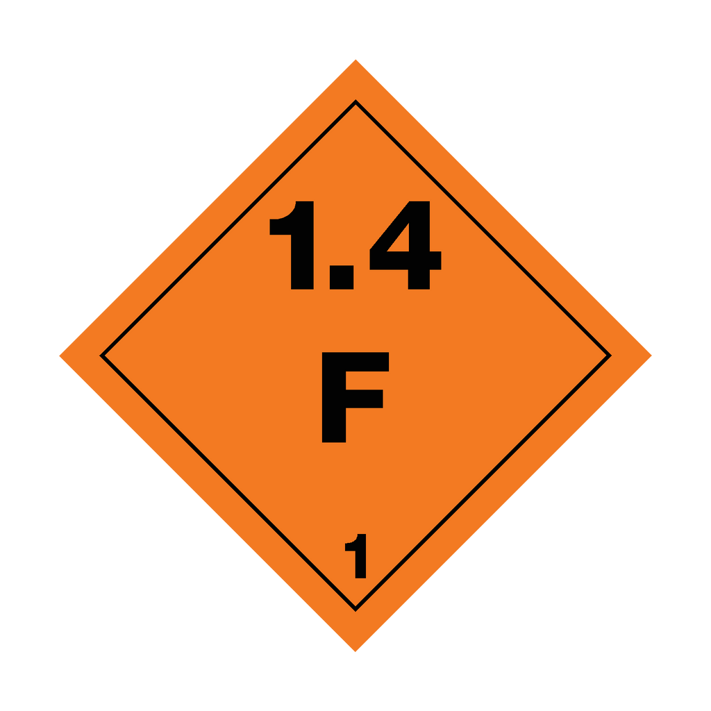 Class 1 Explosives F Sticker | Safety-Label.co.uk