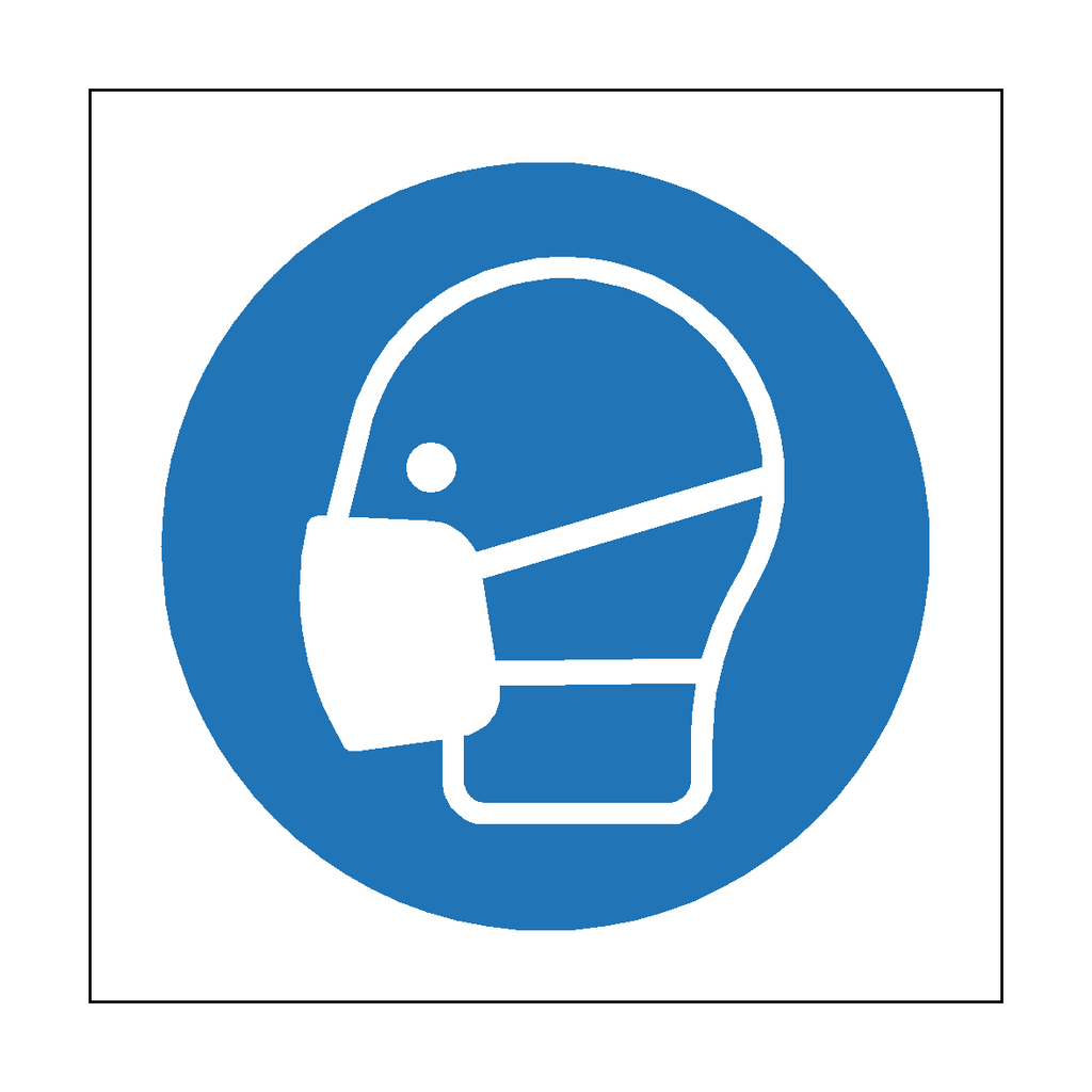 Wear Facemask Symbol Label