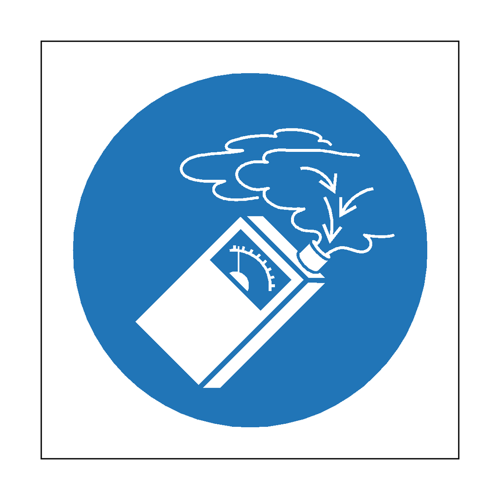 Use Gas Detector Symbol Sign