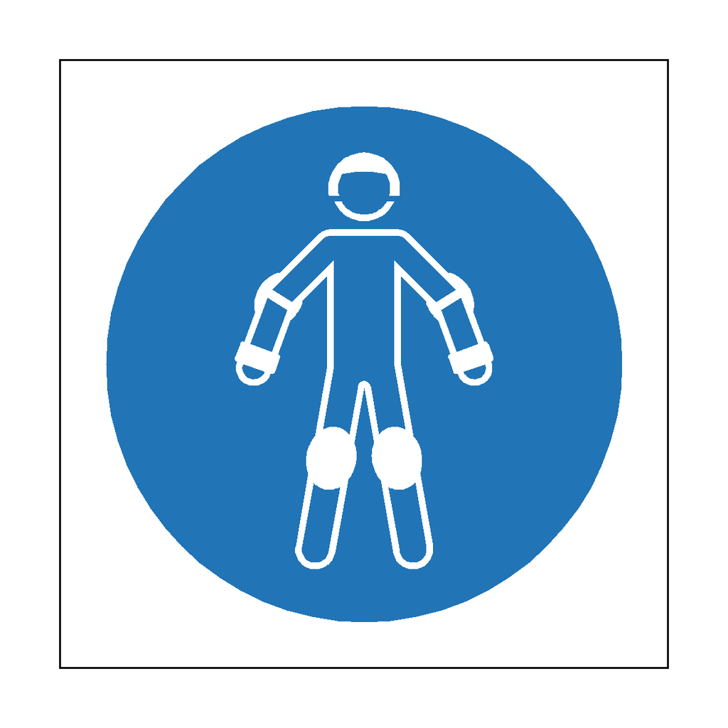 Wear Protective Roller Sport Equipment Symbol Label | Safety-Label.co.uk