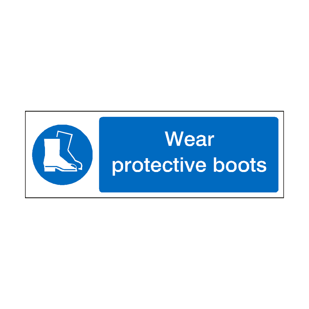 Wear Protective Boots Sign Safety Label co uk wear-protective-boots-sign-safety-label-co-uk