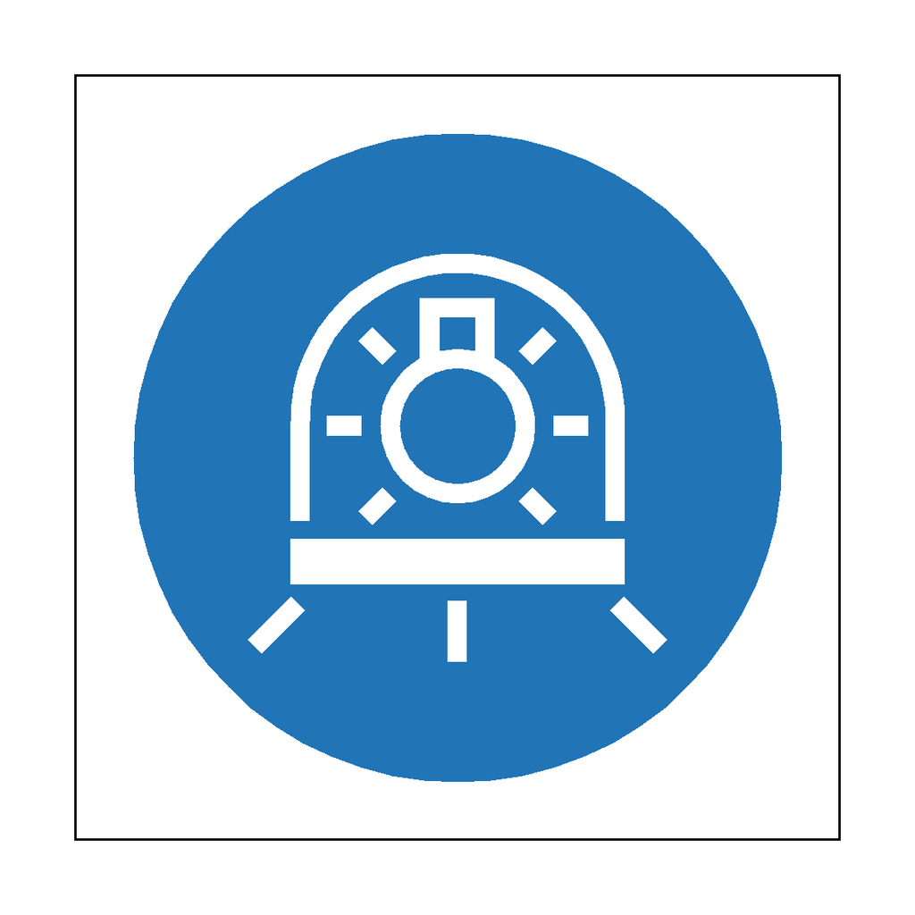 Use Lamp In Luminaire With Shield Symbol Sign