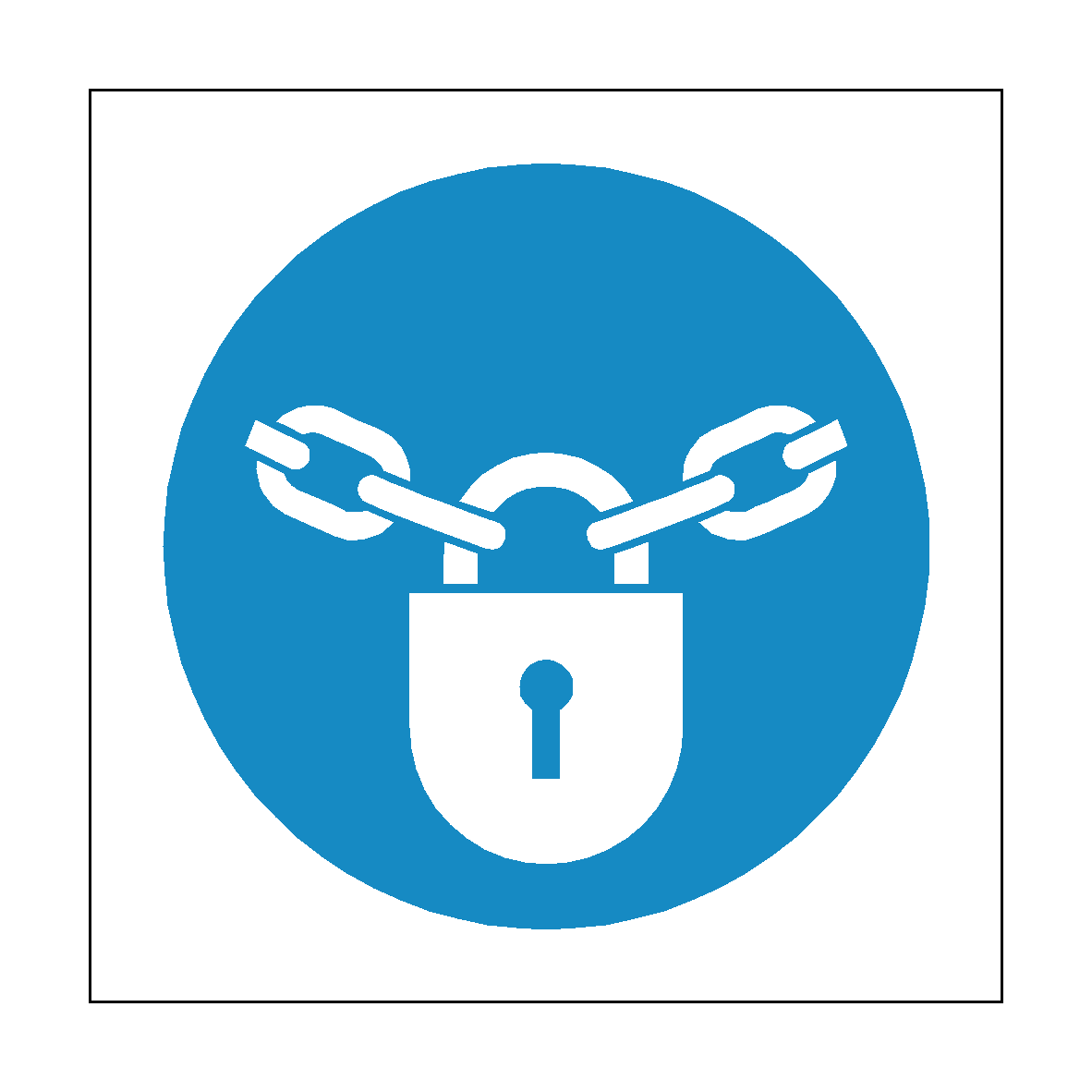 Keep Locked Symbol Door Sign | Safety-Label.co.uk