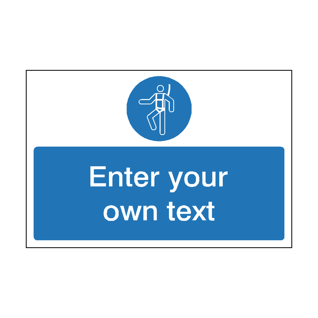 Custom Safety Lettering Wear Safety Harness Custom Safety Sign