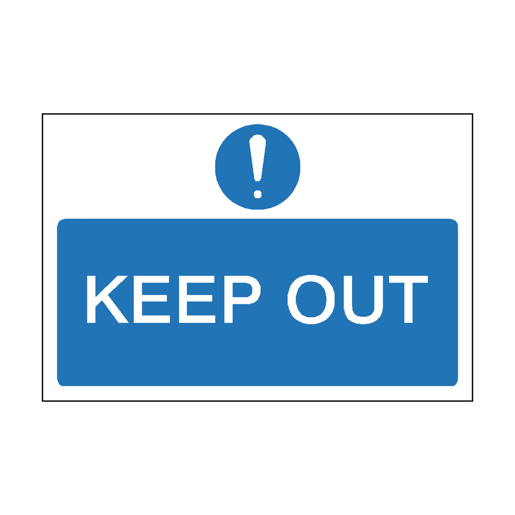 Keep Out Construction Site Sign | Safety-Label.co.uk