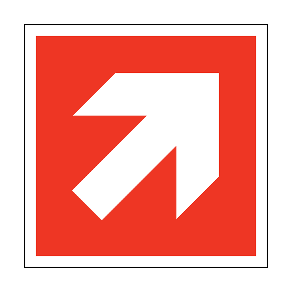 Arrow Safety Sign Up Right | Safety-Label.co.uk
