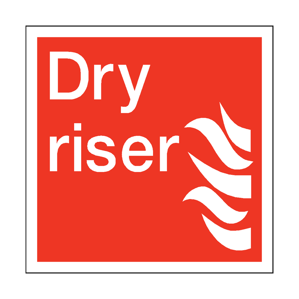 Dry Riser Square Sign | Safety-Label.co.uk