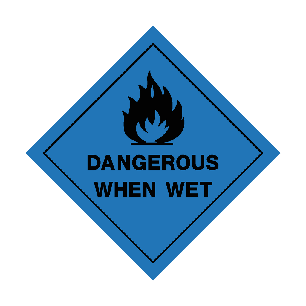 Dangerous When Wet Sign | Safety-Label.co.uk