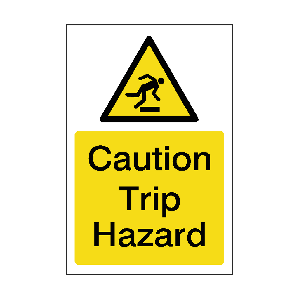 Trip Hazard Sticker | Safety-Label.co.uk